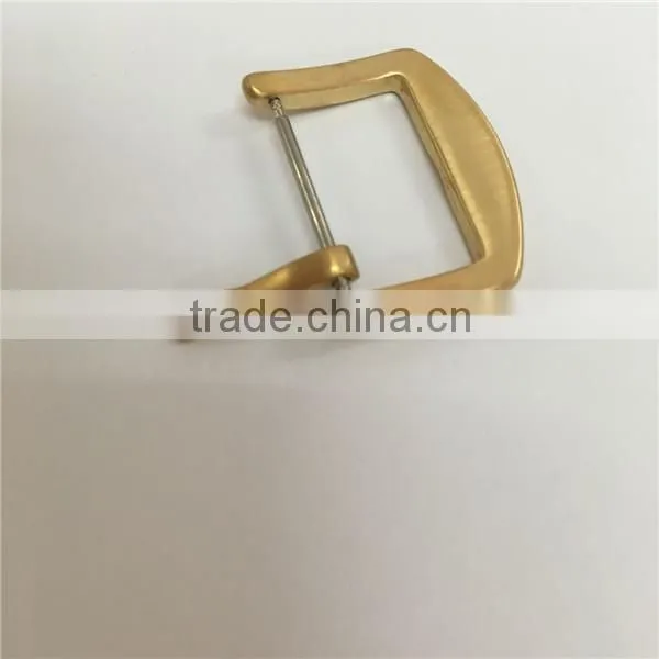 High-quality K070S Brushed IP Yellow Gold Watch Strap Buckle in 18 20 22 24mm photo-5