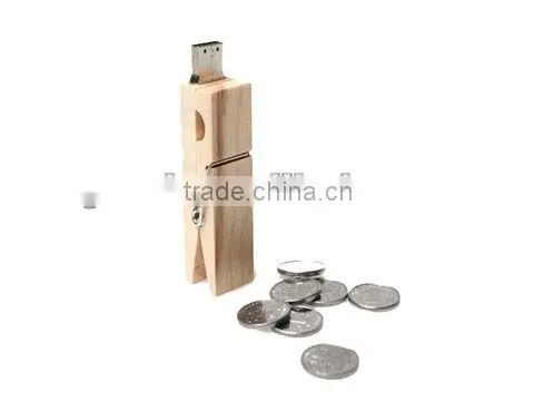 Clamp Popular Wooden 64GB USB