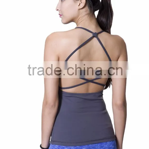Women Sexy Tank Yoga Workout Fitness Wear Sports Top