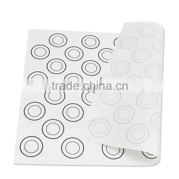 DIY 44 Holes Round Macaron Silicone Mat Rould Cakes High Quality Baking Mould Sheet Mat, photo-4