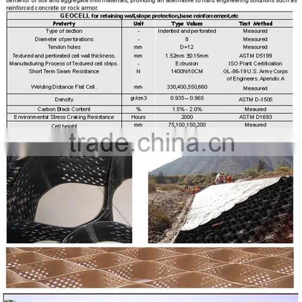 Textured Hdpe Geocell for Road Construction photo-6