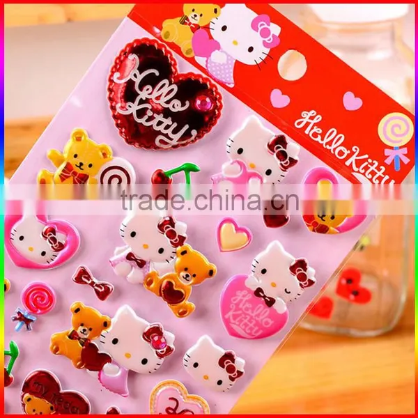 Hello and Kitty 3D Adhesive Puffy Stickers for Kids photo-2