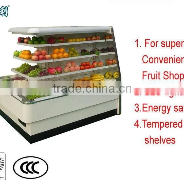 Remote Type of Semi-Mini Island Refrigerated Showcase For Fruit