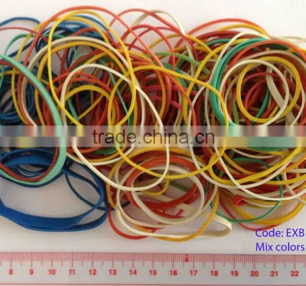 Mix Colour Natural Elastic Hair Band - Strong Rubber Band and Colored in Bulk Rubber Band for Money Use photo-3