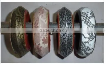 SIXTH SENSE Lather Inlay Bangles photo-2