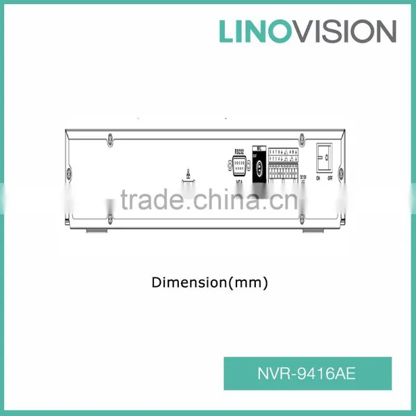 Professional 16CH 2HDD 4K NVR With 256Mbps Incoming Bandwidth, Support P2P photo-2