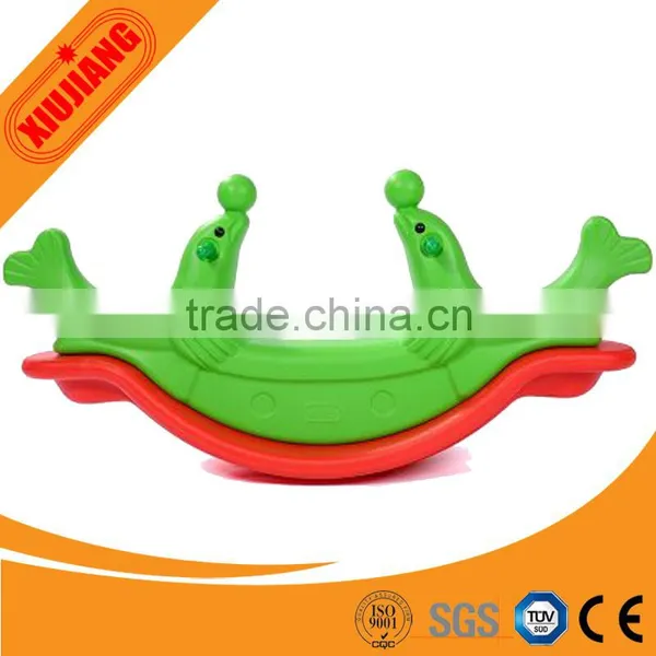 Dolphin Double Seats Plastic Rocking Horse for Kids photo-2