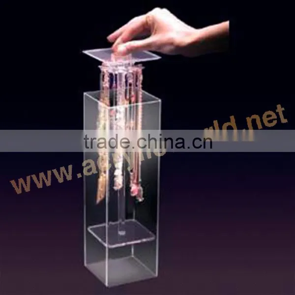 Acrylic Jewelry Display Stand/acrylic Jewelry & Cosmetic Storage Display Boxes/rotating Acrylic Jewelry Display Stand photo-2