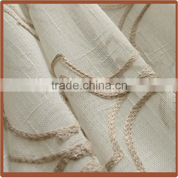 Embroidery Material Of Readymade Curtain With Fancy Valance 2016 NEW photo-6