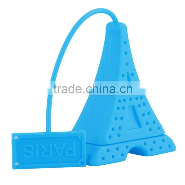 Mini Eiffel Tower Design Silicone Tea Strainer Bag photo-3