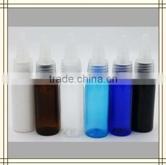 60ml,100ml,250ml,500ml Plastic Colorful PET Essential Oil Bottle With Dropper Cap photo-2