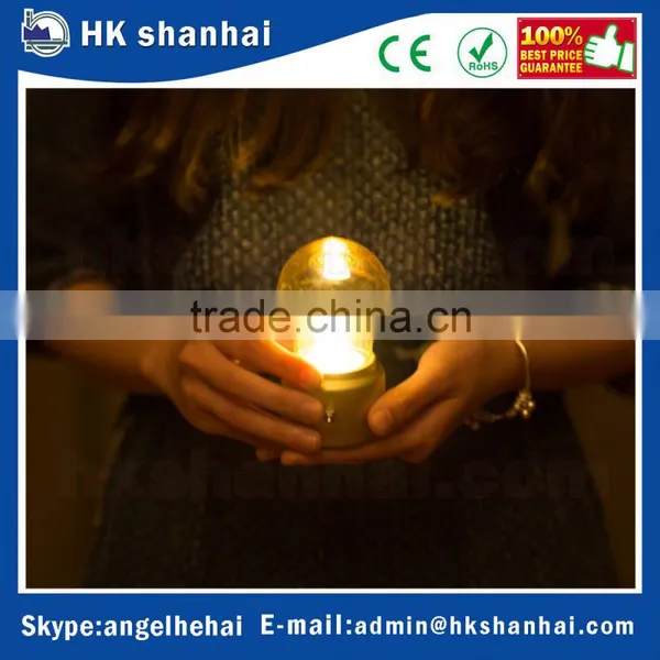 New Product Cheap Metal Lever Switch Bulb Lamp USB Night Light Button Switch 0.3W Minimalist Glass Night Light Bulb Lamp photo-6