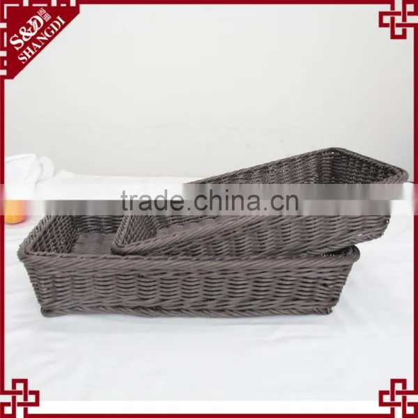Food Grade PP Wicker Bread Storage Water Hyacinth Basket photo-2