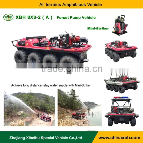 XBH 8X8-2(Mark-3) Forest Pump Vehicle With Mini-Striker Forest Fire Fitting Flood and Drainage Fitting Wide Application Car