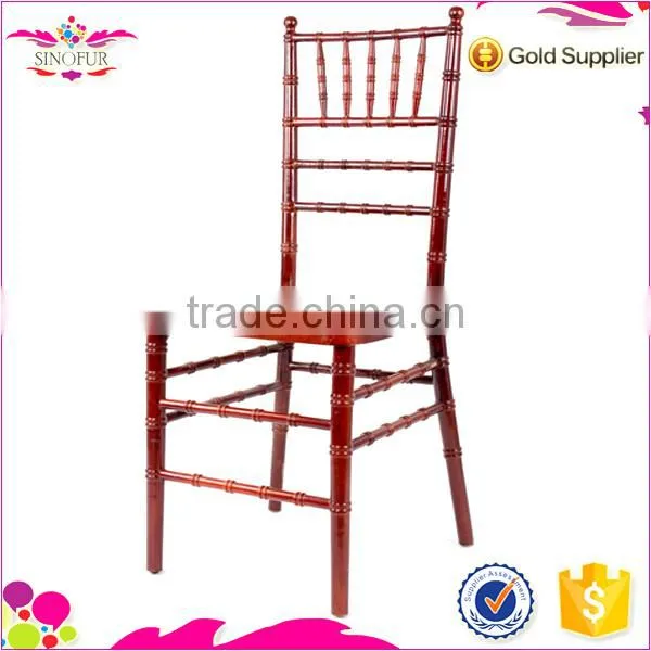 Qingdao SinoFur Classical Wholesale Solid Wood Mahogany Tiffany Chair photo-5