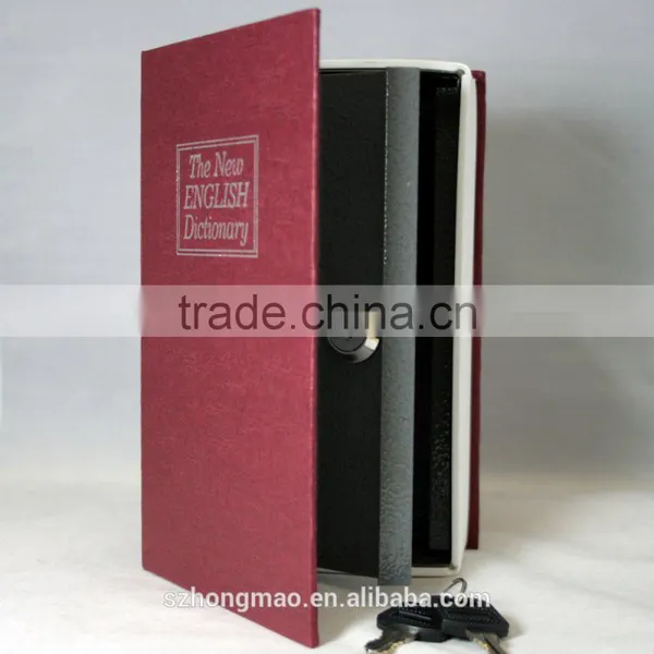 Dictionary Secret Book Hidden Safe With Key Lock Book Safe In Red photo-4