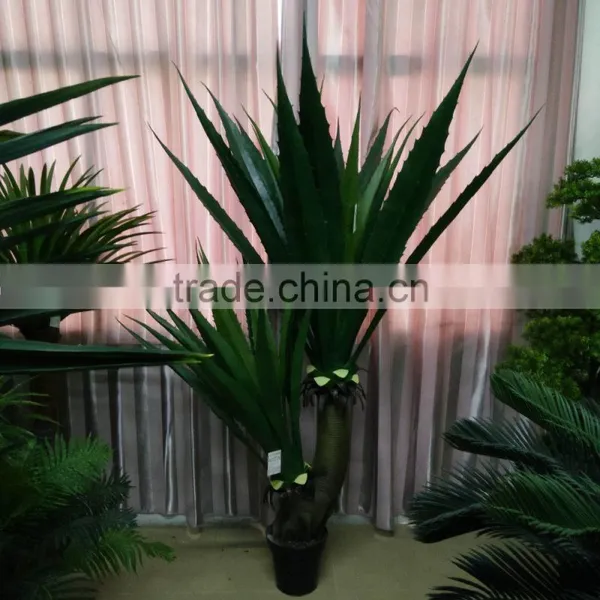 High Quality Artificial Maguey Bonsai Potted Plant photo-4