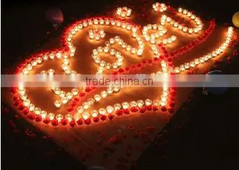 wedding or confession heart design candle