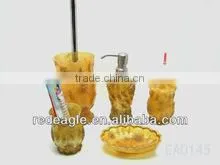 EA0145 Orange Resin Bathroom Sets