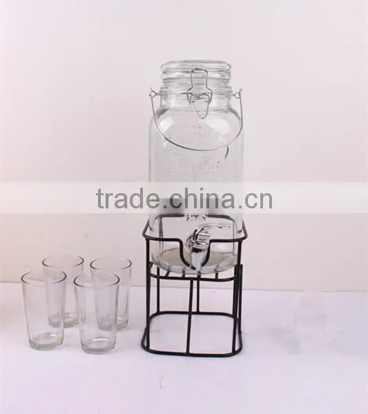 Fruit Juice USA Hotsale Beverage Glass Dispenser With Tap photo-2