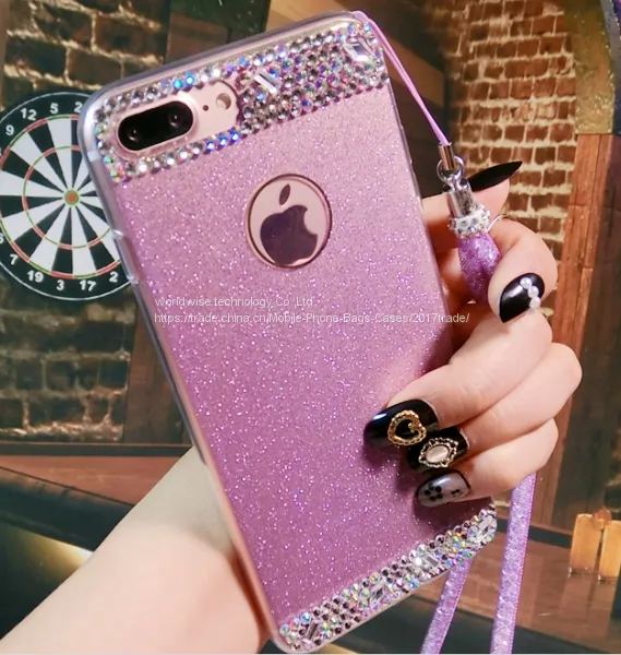 Promotion Gifts Silicone Cell Phone Case Diamond Mobile Phone Cases for IPhone7/7Plus/6/6s/6plus/6splus Tpu Soft Case photo-5