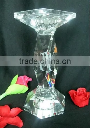 Crystal Cut Glass Candle Holder photo-2