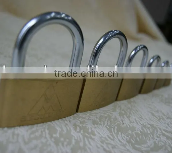 Thin Type Brass Padlock,3pcs Brass Keys