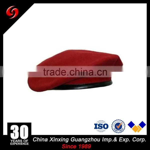 High Quality 90g Australia Imported Wool Eagle Berets Hats Soldiers Men's Beret in Different Color photo-4