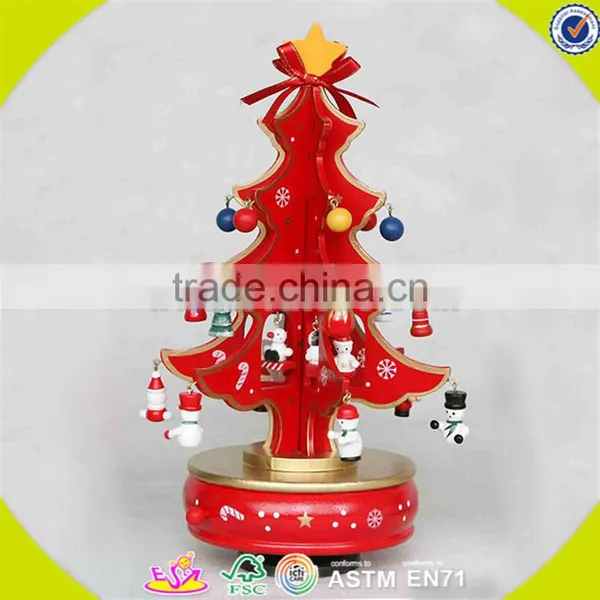 Wholesale Baby Wooden Custom Music Box Christmas Decorations Kids Wooden Custom Music Box Wood Custom Music Box W07B007A photo-2