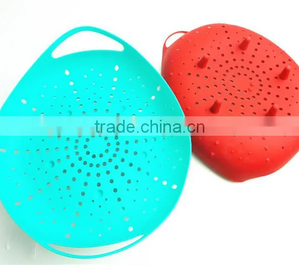 11214 Silicone Fruit Vegetable Steamer Basket photo-3