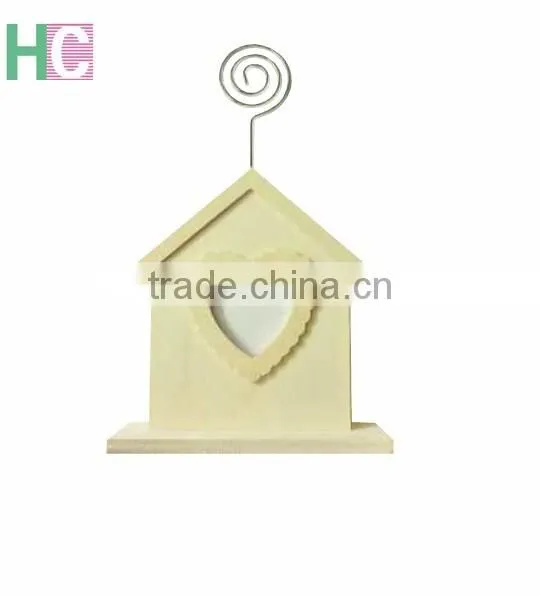 Metal With Wooden Base Memo Clip Type, Metal Card Holder Clips photo-3
