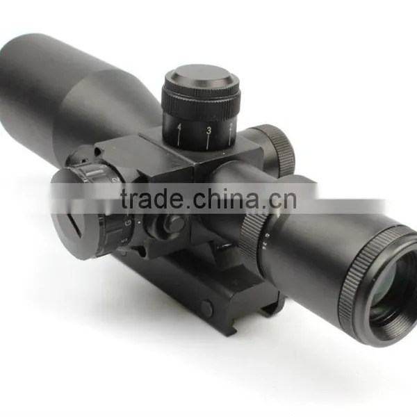 New Compact 2.5-10X32 Riflescope Red Green Mil-Dot Reticle With Side Attached Red Laser Sight Scope Combo (FDA Certified) photo-3