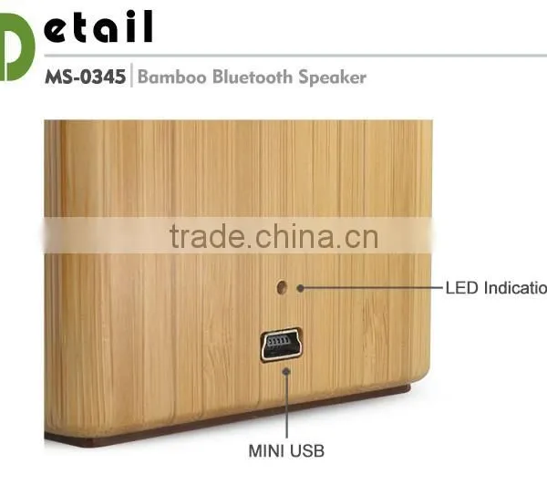 Newest Wireless Mini Portable Bamboo Bluetooth Speaker photo-3