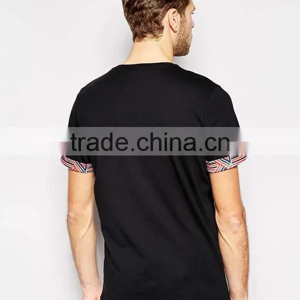 Custom High Quality Mens Printed Pocket T Shirt photo-5