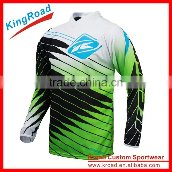 Unisex Custom Cheap Downhill Bike Jerseys With Italy Fluorescent Ink photo-3