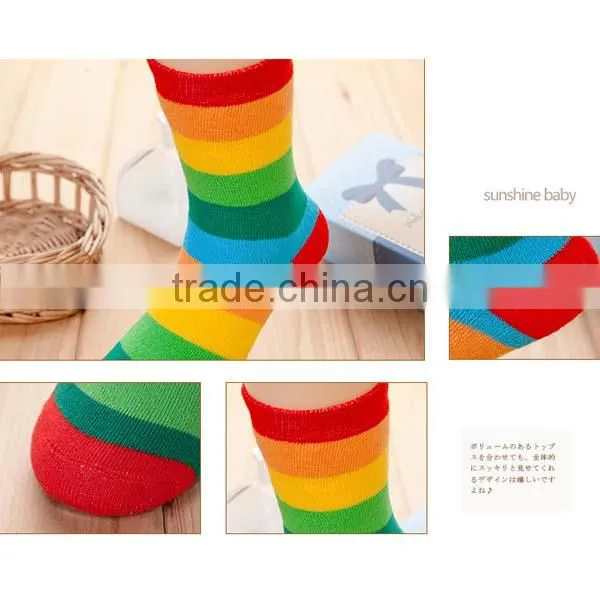 Hot Sales Baby Socks Cute Children's Striped Tube Socks Thick Kintted Kids Socks photo-4