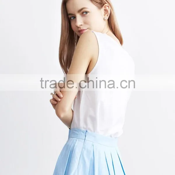 Fashionable Lovely Printed Lady Custom Singlet photo-2
