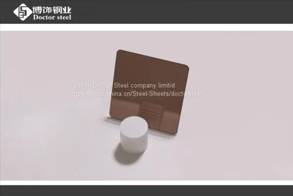 China Supplier 304 Wine Red Mirror Stainless Steel Sheet Price photo-3