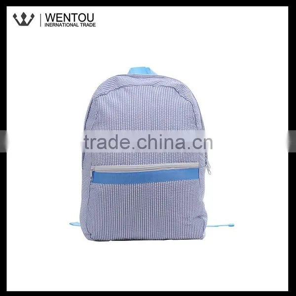 New Fashion Personalized Striped Seersucker Bag photo-3