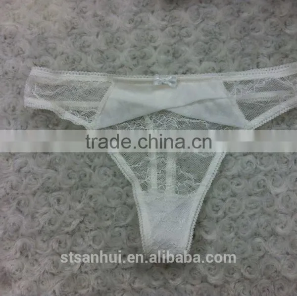See Through Lace Bra and G-string Panties Sexy Bra New Design Sex Girls Photos Thong Shantou Factory photo-3
