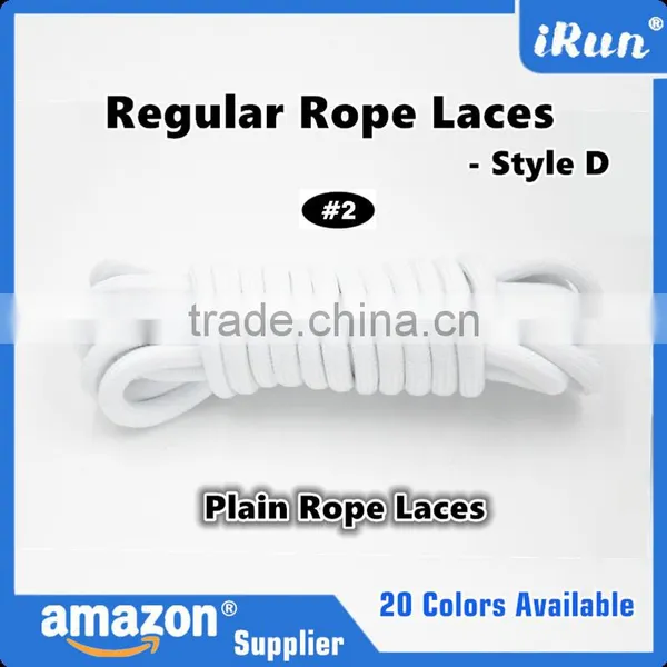 Neon Orange Color Polyester Rope Lace - Round Yeezy Laces Regular Plain Rope Lace - Street Style Customized Length Rope Bootlace photo-2
