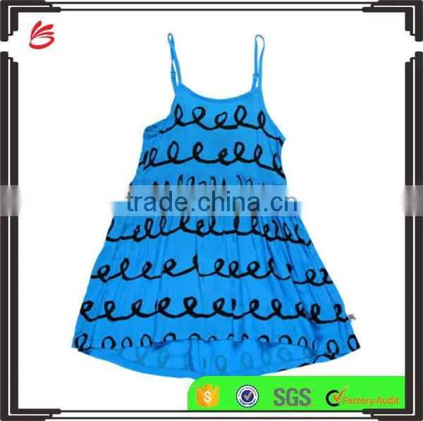 2017 OEM Latest Cotton Frock Design Dresses for 1-5 Year Baby Little Girls Summer Dresses photo-6