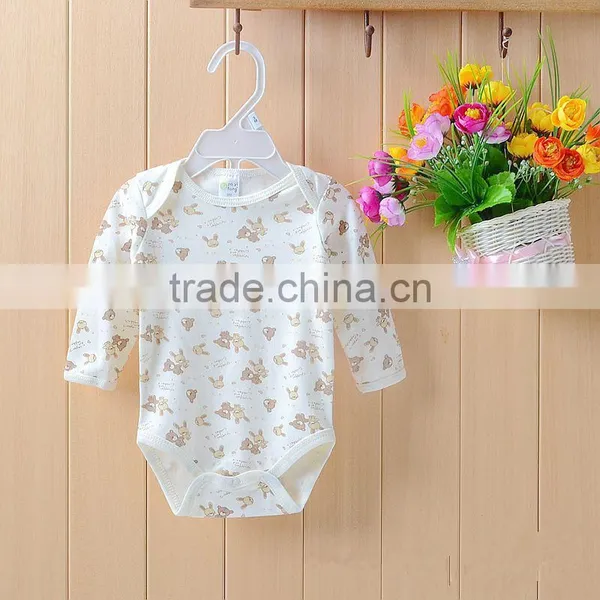 Wholesale Cartoon Footed 100% Cotton Baby Clothes Romper Set photo-5