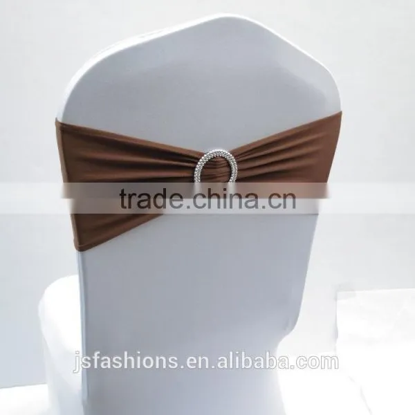 Big Discount Lavender Lycra Chair Bands With Round Buckle Lycra Chair Cover Sash Bands for Weddings Events Decoration photo-6