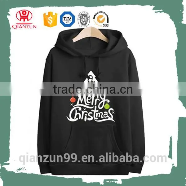 Polar Christmas Tree Hoodies Fleece Pullover Merry Christmas Letter Sweatshirts photo-4