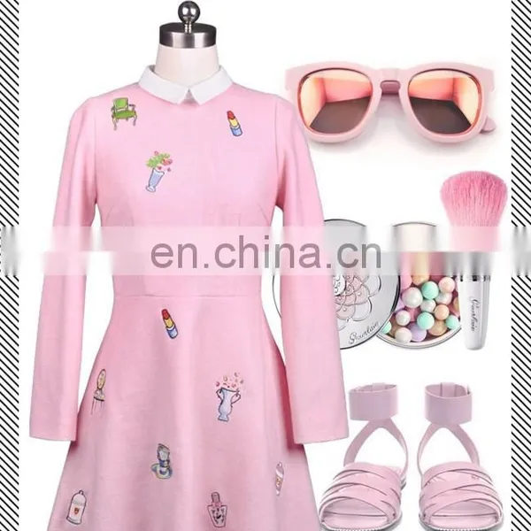 Cute Slimming Christmas Dress 2014 Girls Clothes for Winter Women Dress Wholesale photo-2