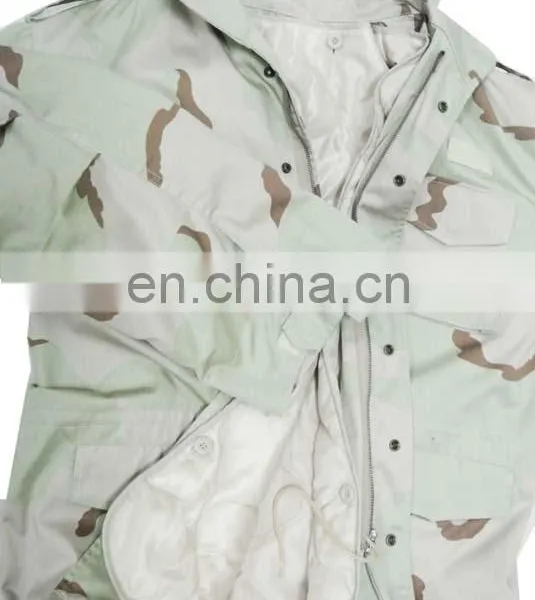 Wholesale Desert Camouflage Custom Bomber M65 Army Jacket for Winter for Men photo-4