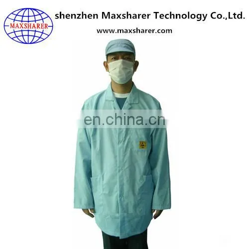 China Manufacturer 1/2 Standard Esd Smock Cleanroom Antistatic Use Coat on Sale photo-2