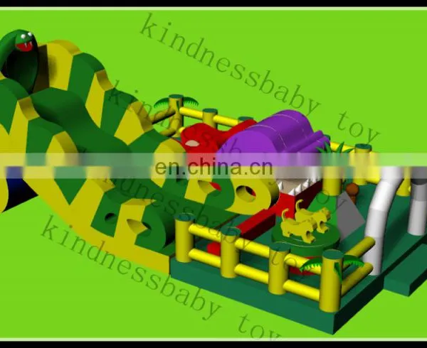 Inflatable Slide Moonwalk Inflatable Slide and Bouncer Combo Giant Inflatable Funcity photo-3