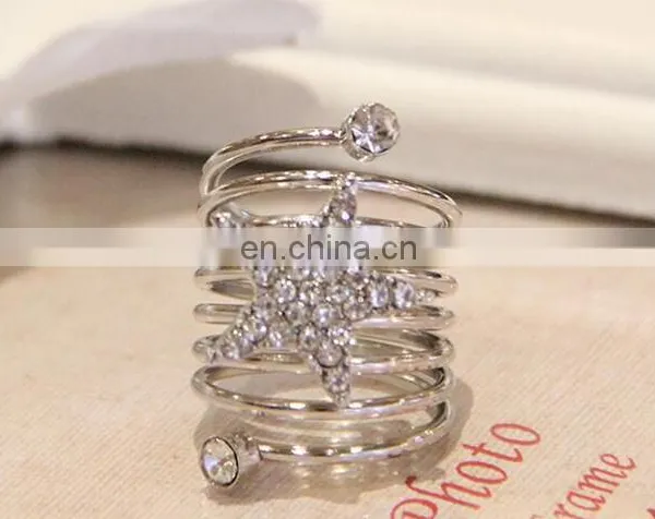 Women Stainless Steel Wholesale American Diamond Jewellery Gold Filled Rings With Luxury Jewelry photo-2